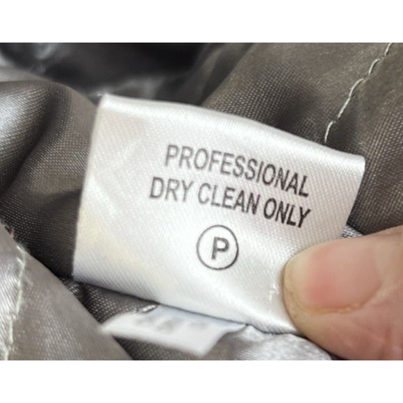 Calvin Klein Wool Blend Jacket Pea Coat Double Breasted Women 8 Black Warm - Picture 15 of 16